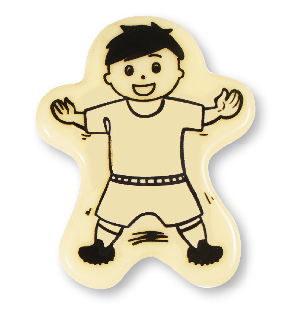 Schoko-Fussballspieler