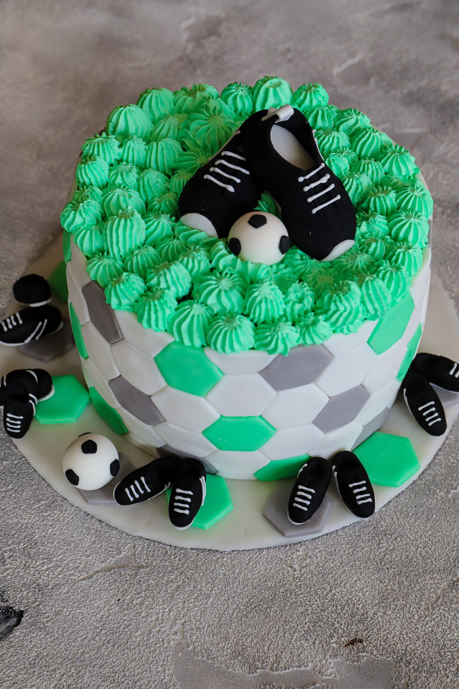 Fußball-Set Schwarz-weiß