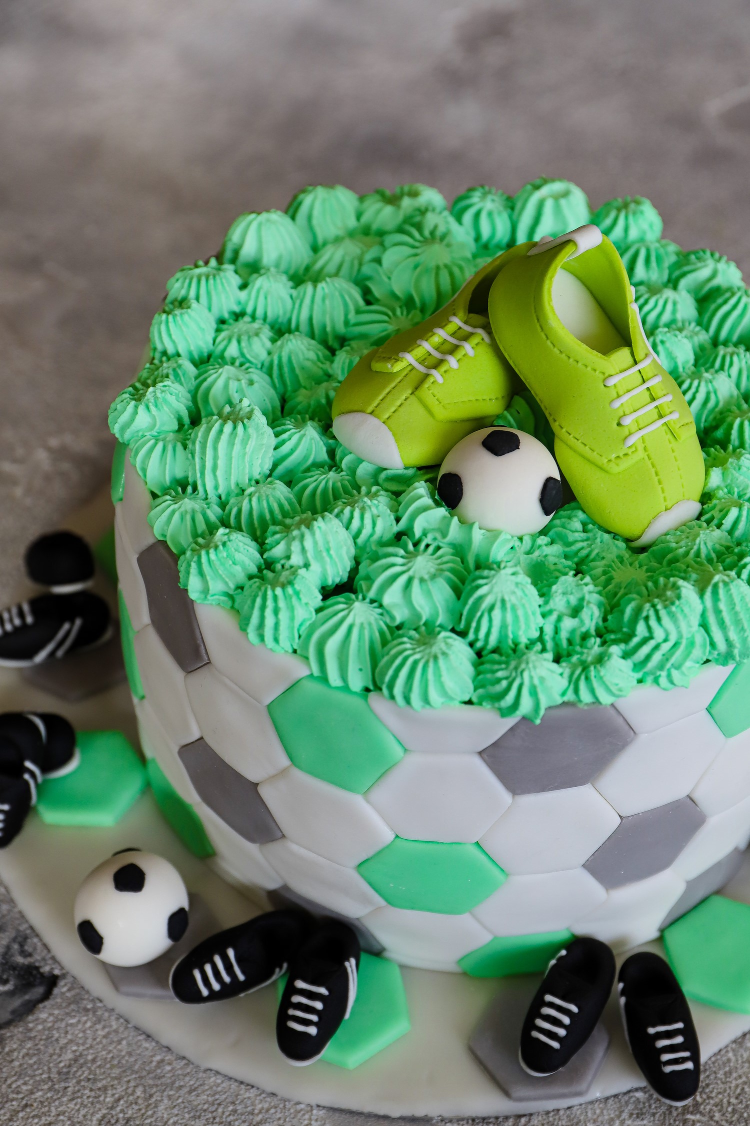 Fußball-Set grün-weiß